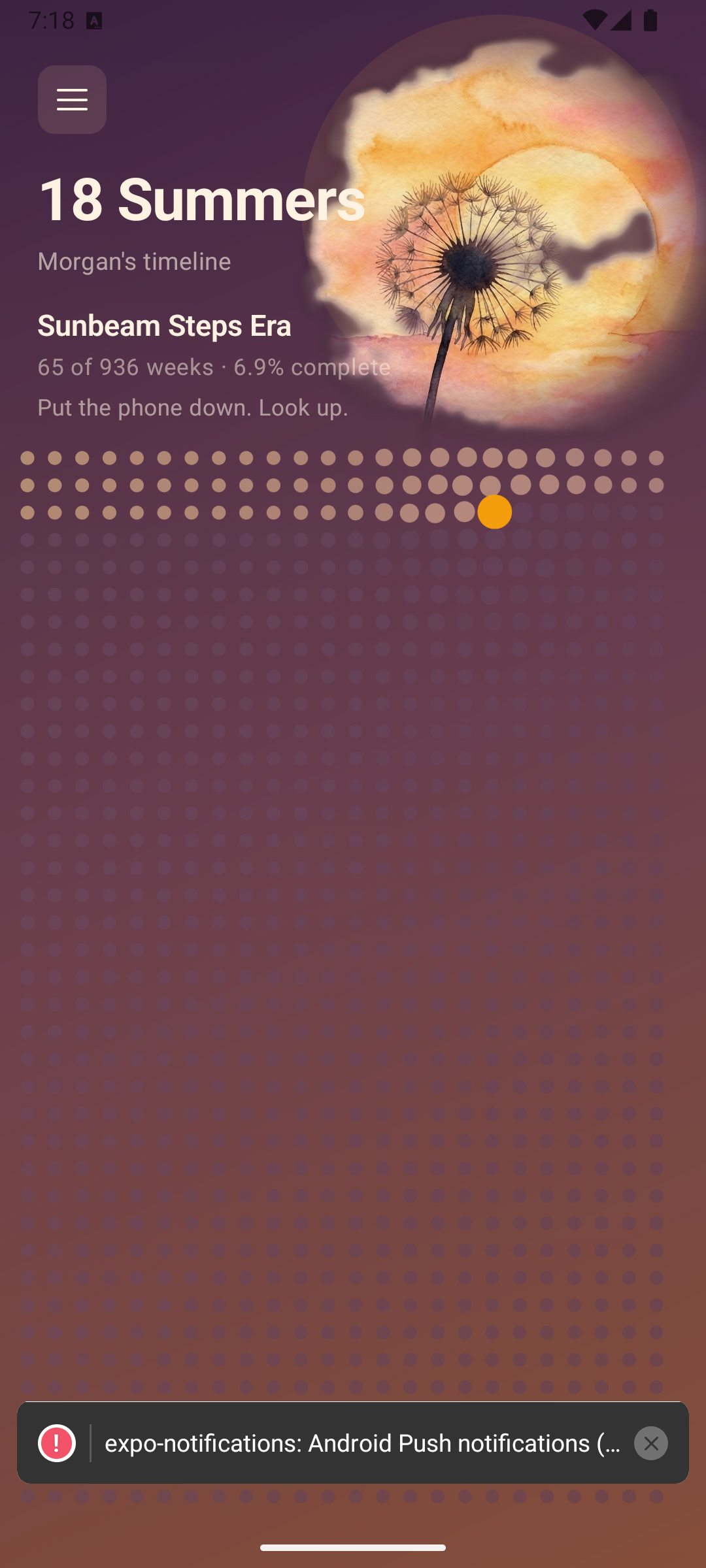 Dawn theme dashboard