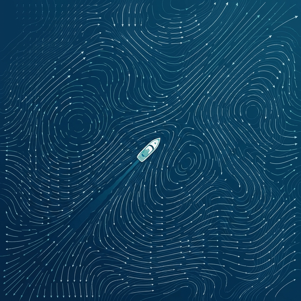 Harbor navigation chart simulation preview